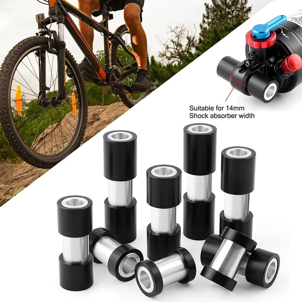 Buje Eje Trasero Bicicleta Amortiguador Aleación Aluminio Negro - imagen 4