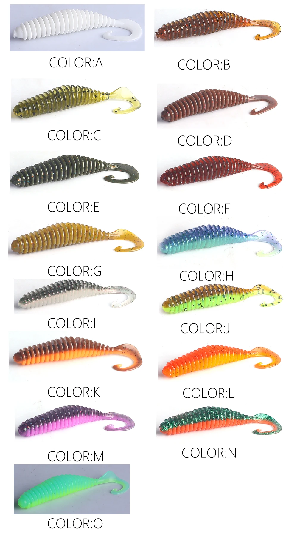 Cebo Tanan-tail 65mm colores disponibles