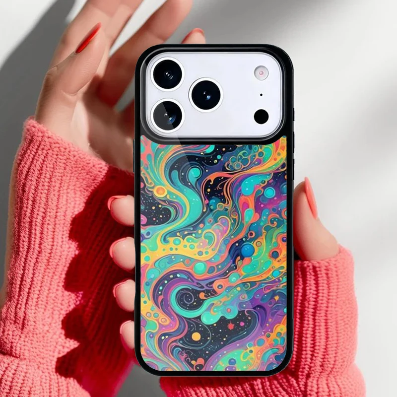 Funda protectora psicodélica colorida para carcasa trasera