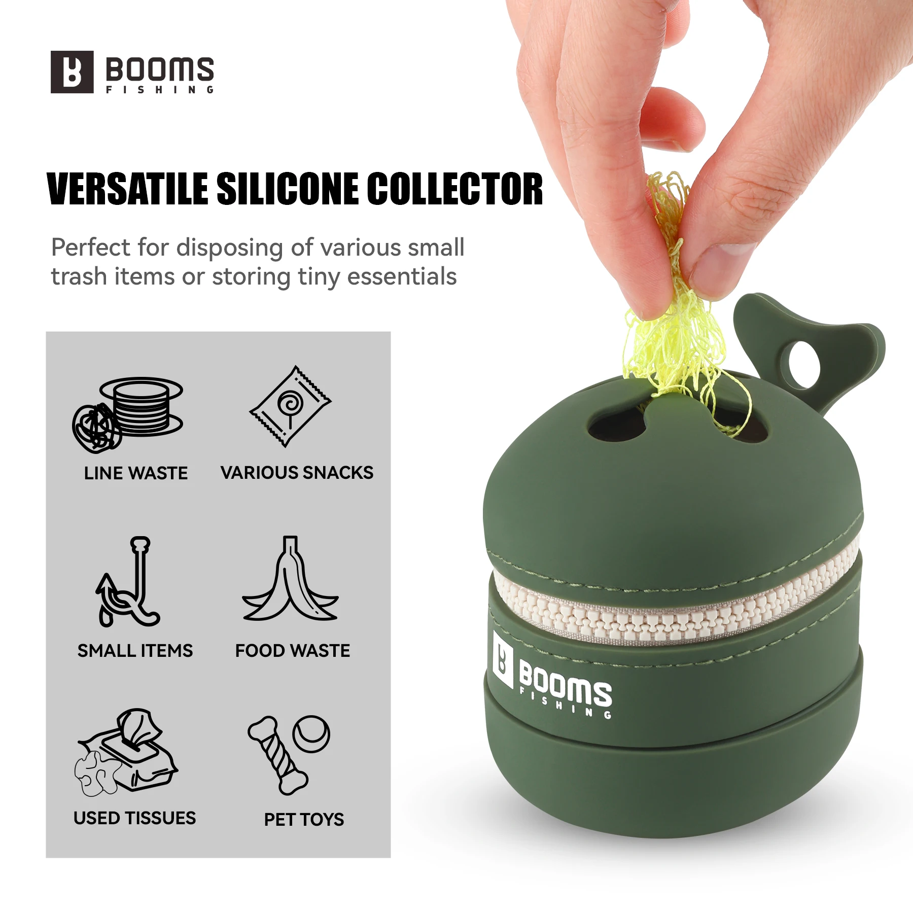 Recogedor residuos pesca Booms Fishing ST2 – Silicona retráctil - imagen 3
