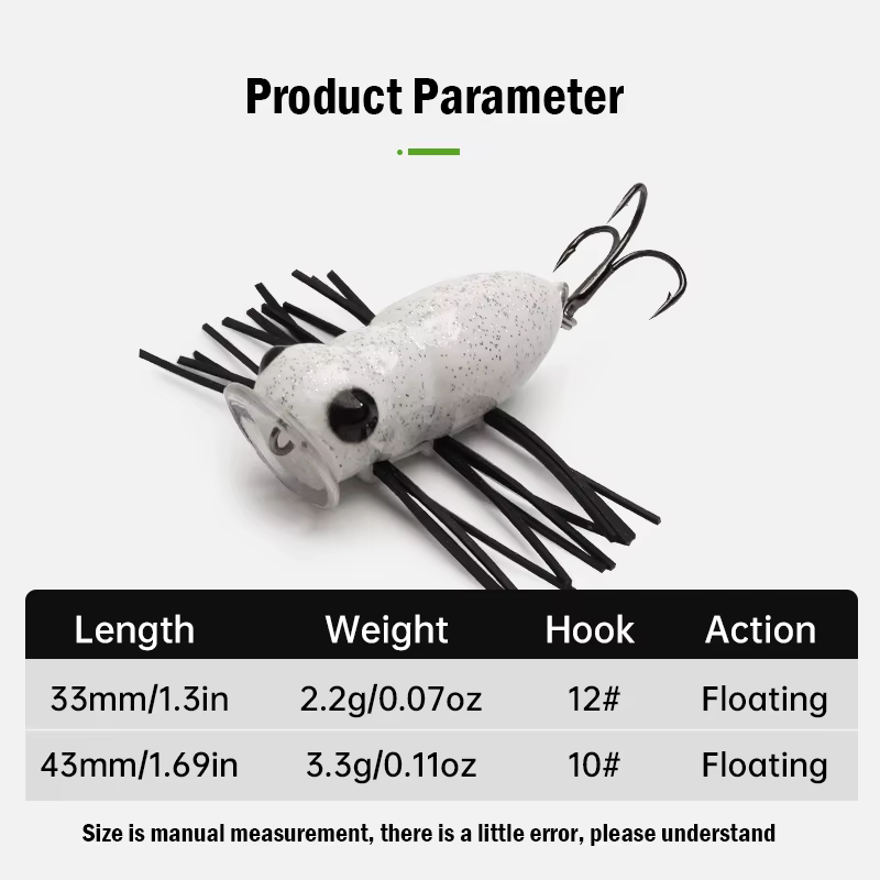 Leydun MicroBug Señuelo Flotante Superficie para Lubina y Lucio - imagen 4
