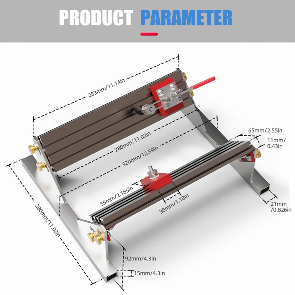 Localizador de abrazadera ajustable de aluminio para guías de cajones - imagen 2