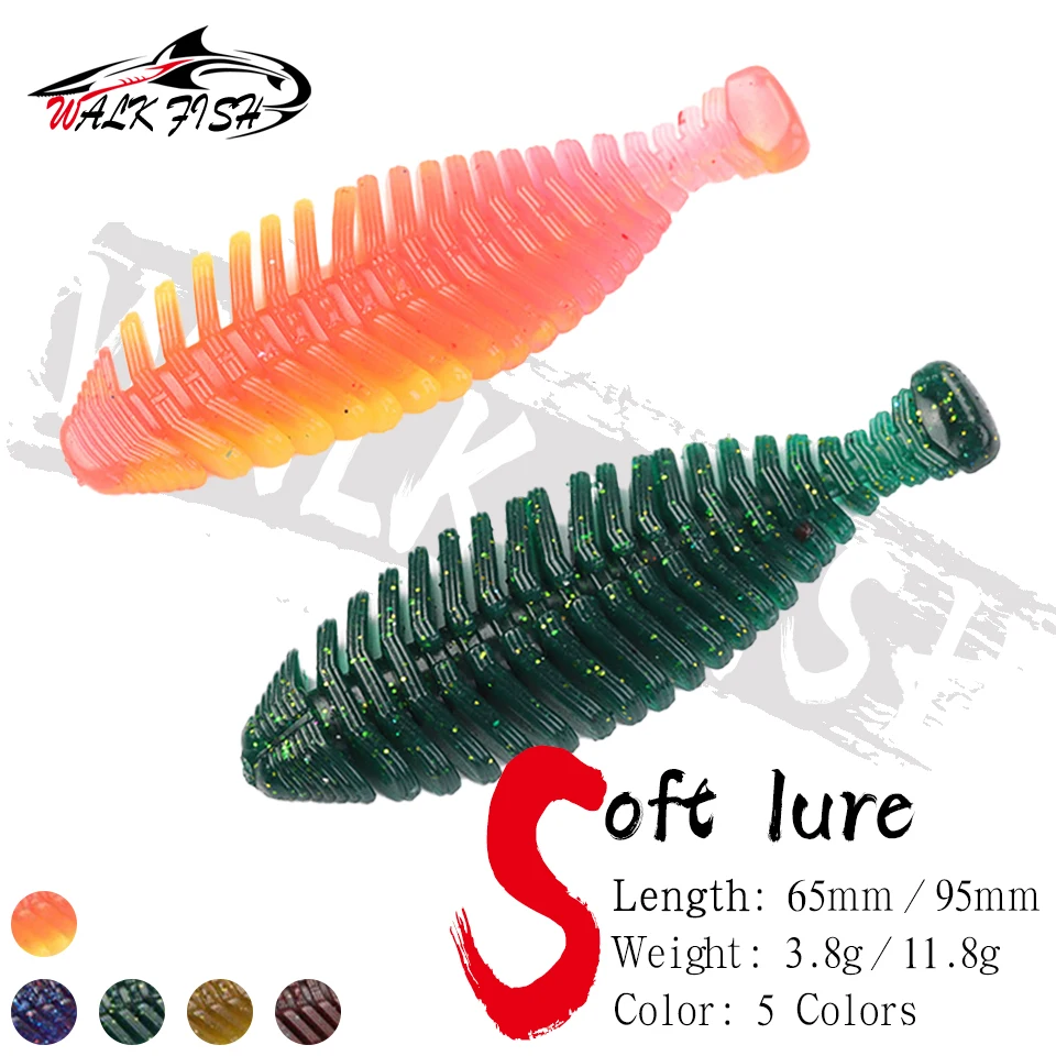 WALK FISH Swimbait Shad PVC cola en T para lucio, lubina y trucha - imagen 3