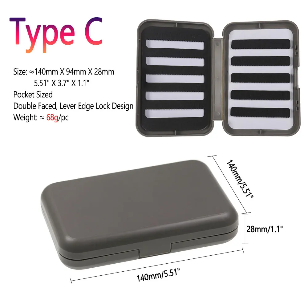 Caja transparente Bimoo para moscas y ninfas – Pesca trucha - imagen 5