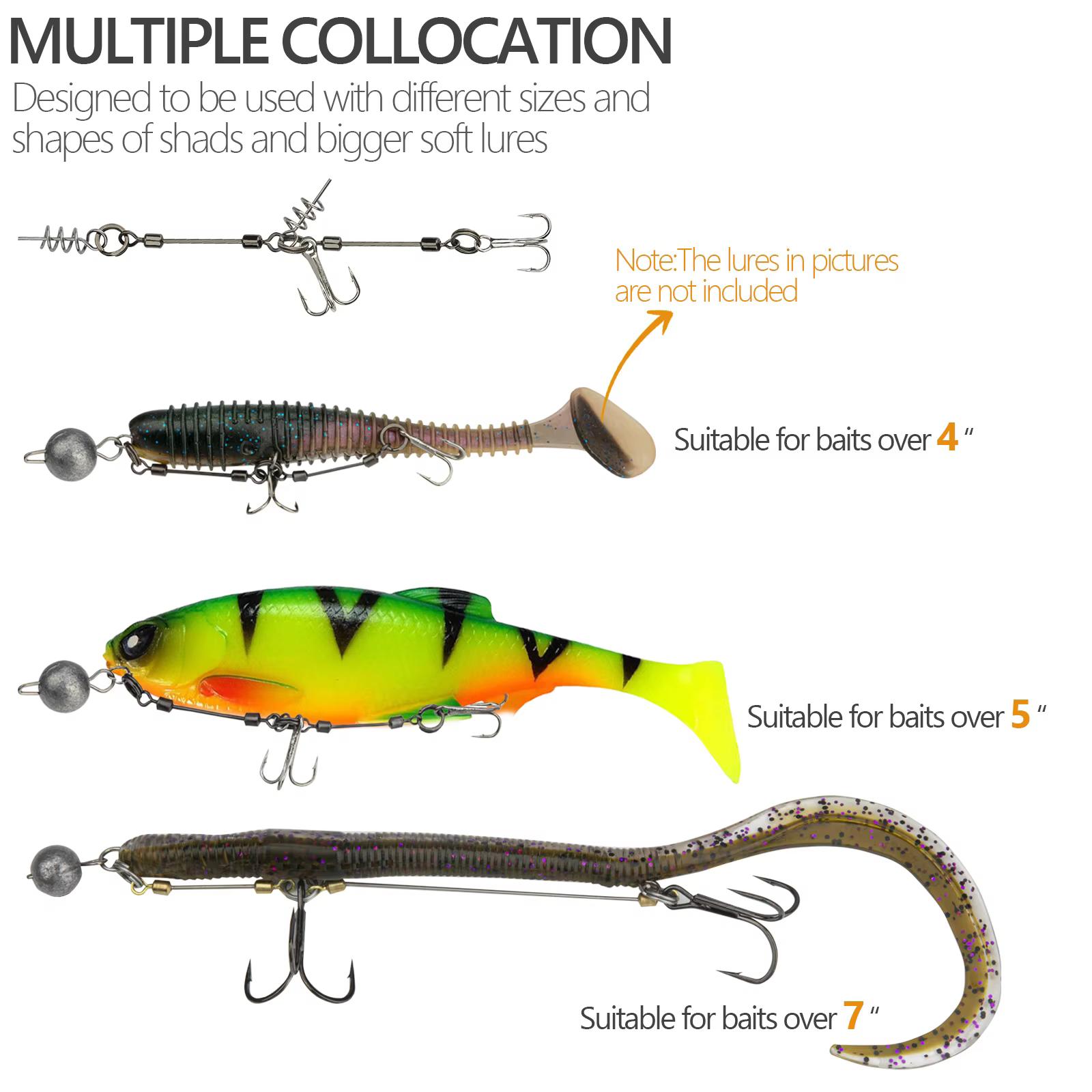 THKFISH Pike Stinger Rig anzuelos triples para Swimbait - imagen 4