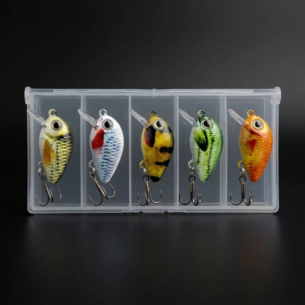 Señuelos flotantes ABS pintados 3D con doble anzuelo antienredos - imagen 2