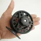 Carrete de pesca con mosca de metal negro con engranaje 1:1 - imagen 2