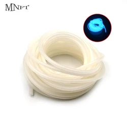 MNFT Tubo de silicona luminoso azul para pesca en aguas profundas