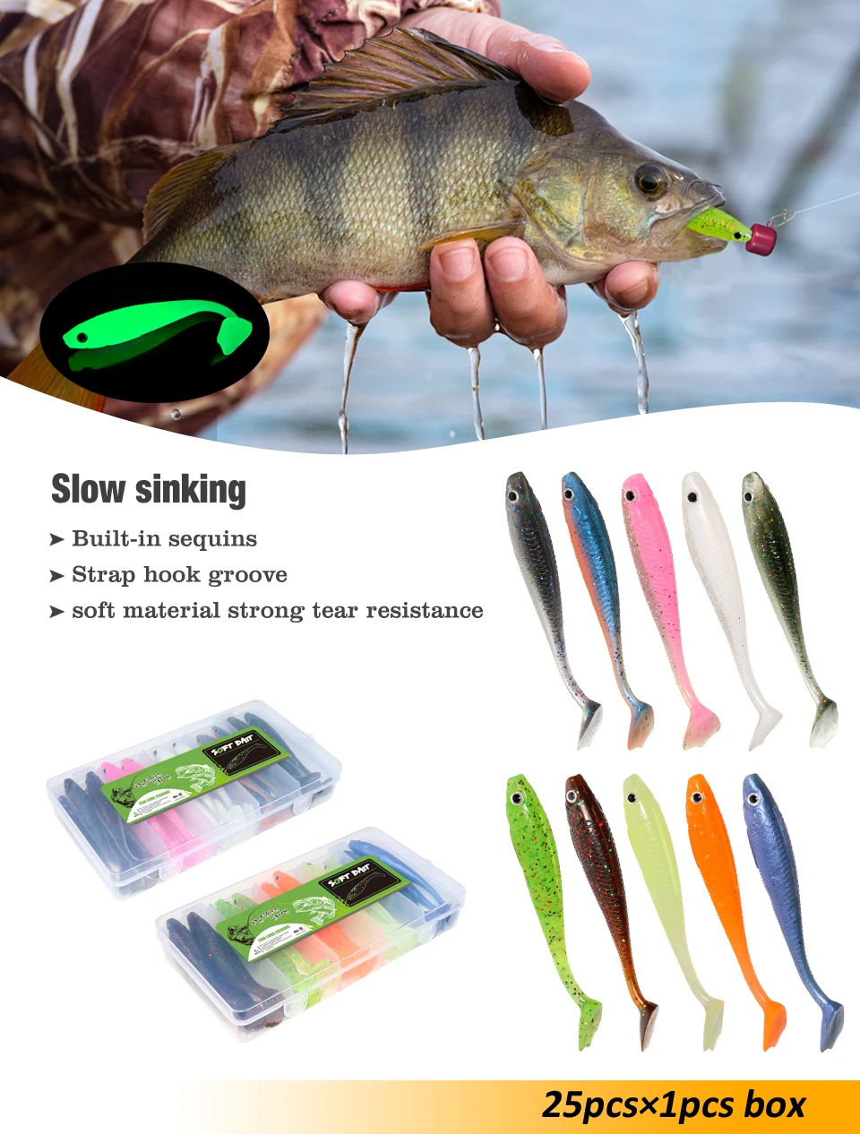 Señuelos de pesca NEPTUNE SPEAR 25 piezas