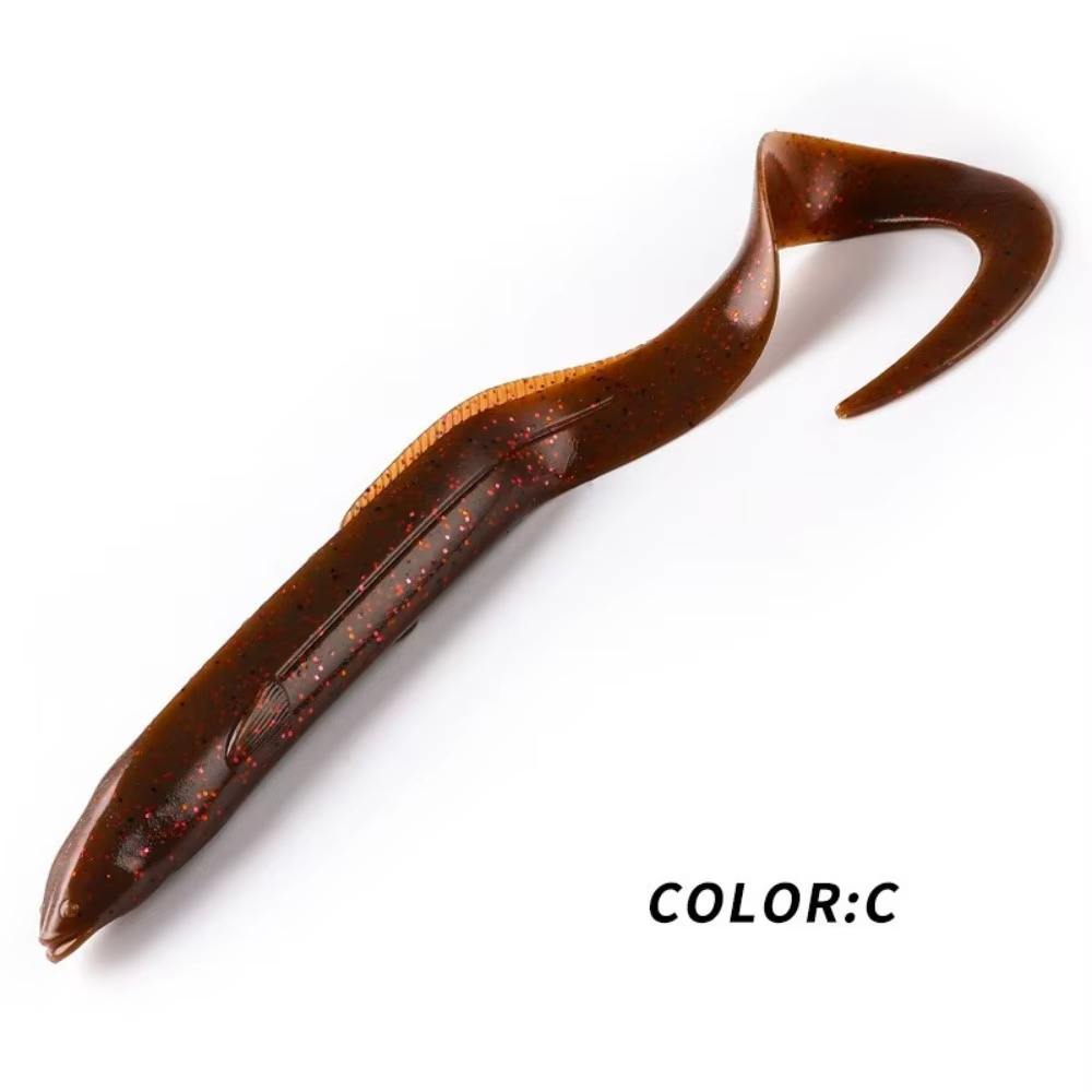 Señuelos Vinilo 15 cm Cola de Pala – Forma Anguila - imagen 2