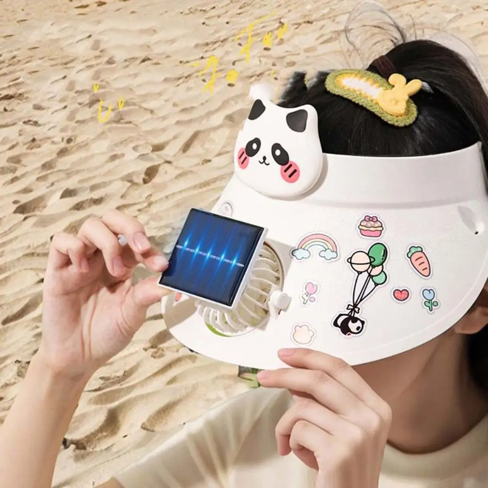 Sombrero de pesca de verano transpirable con ala ancha y USB/Solar - imagen 4