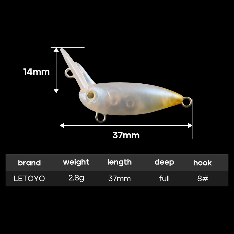 LETOYO Crankbait Mini – Cebo hundimiento rápido para pesca de trucha - imagen 2