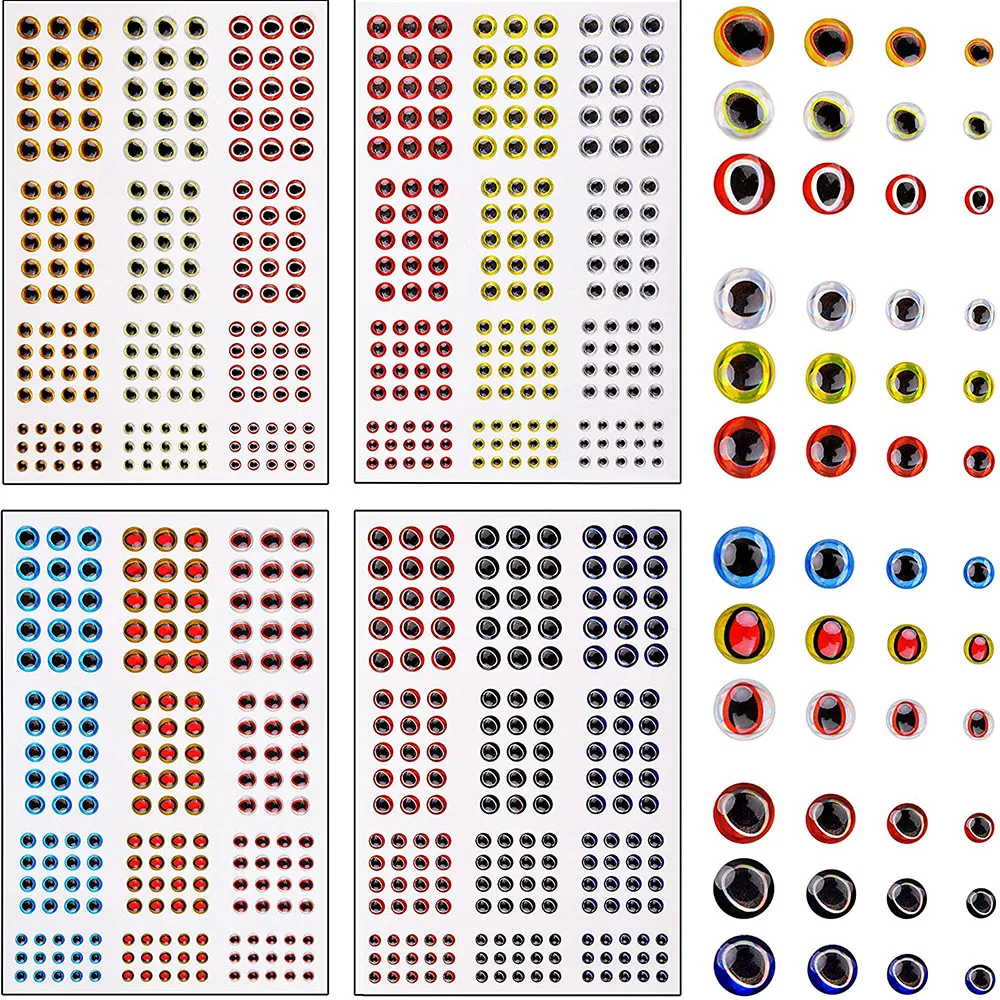Ojos holográficos realistas para señuelos de pesca – Atado de moscas DIY - imagen 3