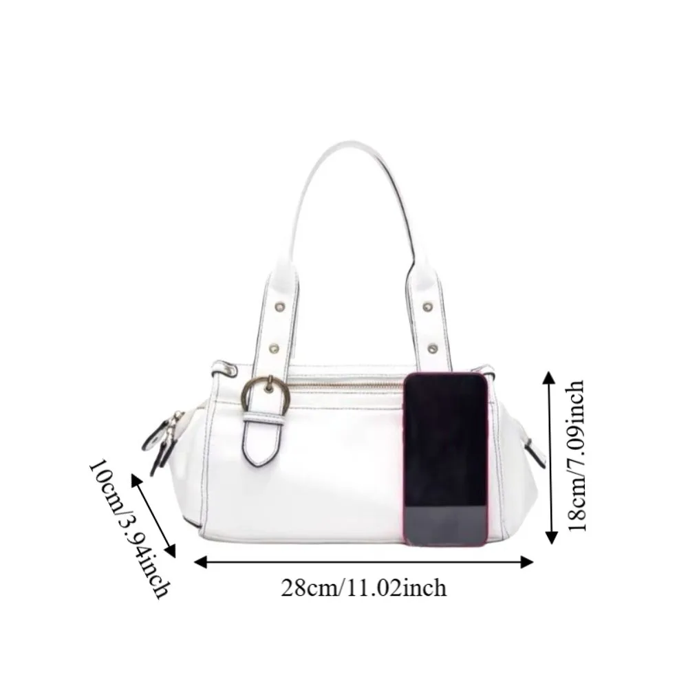 Bolso de mano gran capacidad piel sintética estilo vintage - imagen 5