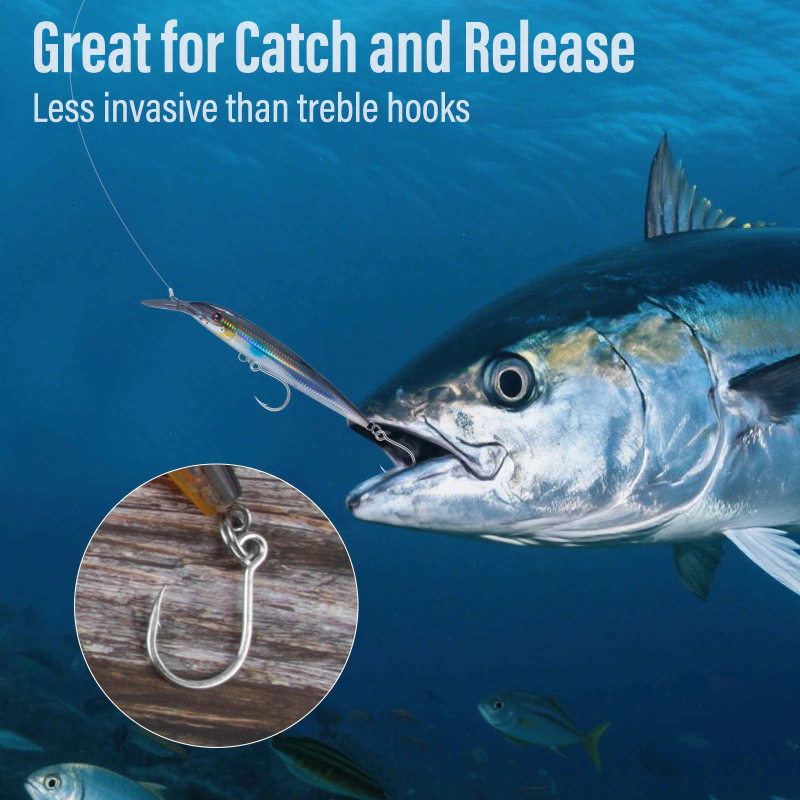 Anzuelos Crankbait 4/0 – Ganchos de repuesto para cebo duro - imagen 3