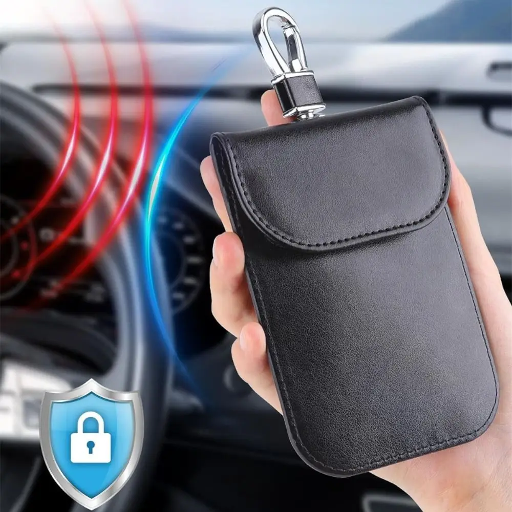 Funda llaves RFID antirrobo de cuero con bloqueo - imagen 5