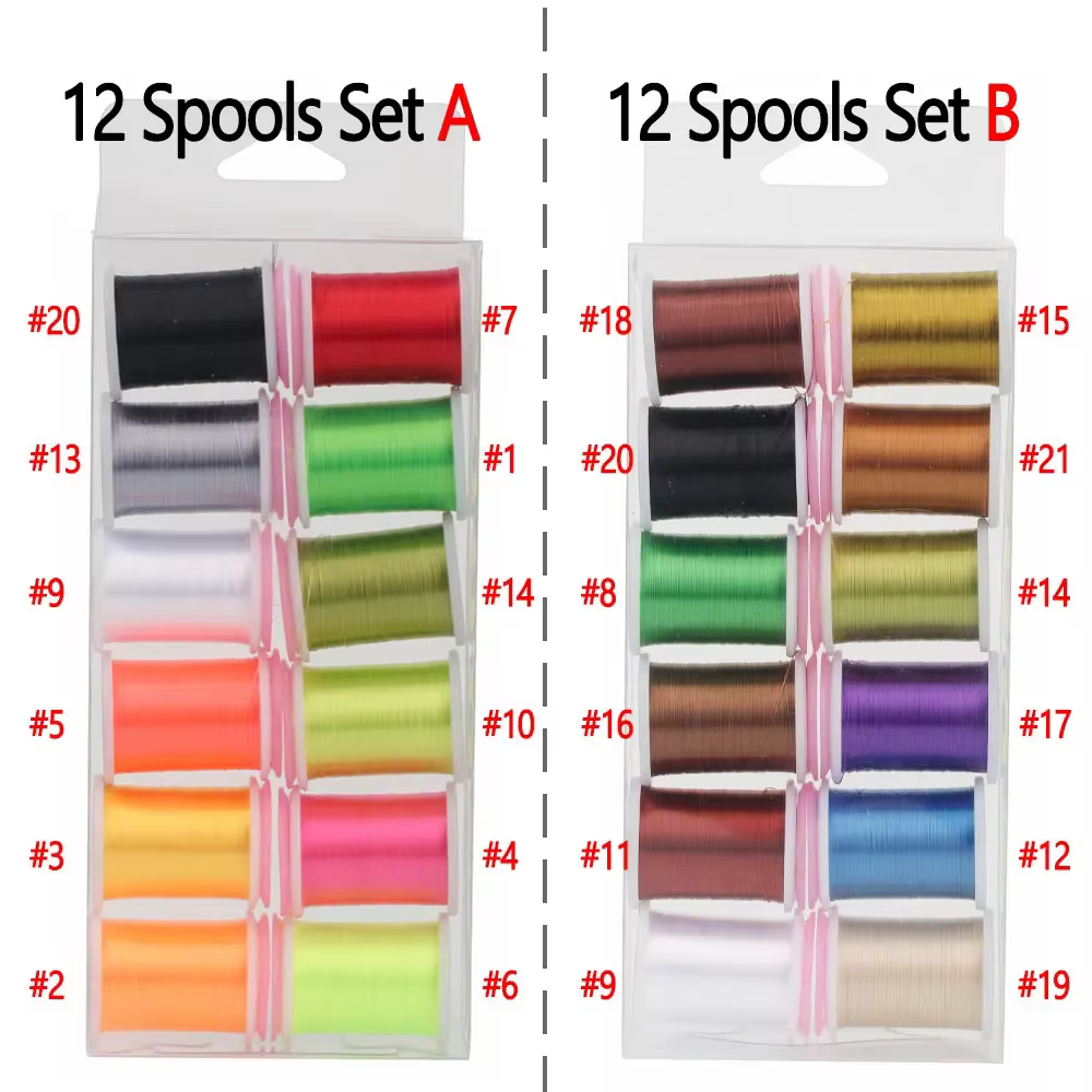 Bimoo hilo trenzado para atar moscas y ninfas 140D colores surtidos - imagen 3