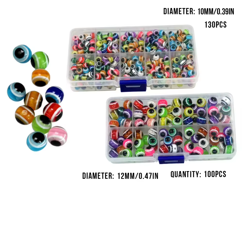Cuentas de pesca con ojo de pez 10-12 mm para Texas y Carolina - imagen 2