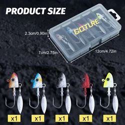 Goture Jig Head con ojos 3D - Cabezas de plomo 7-32g