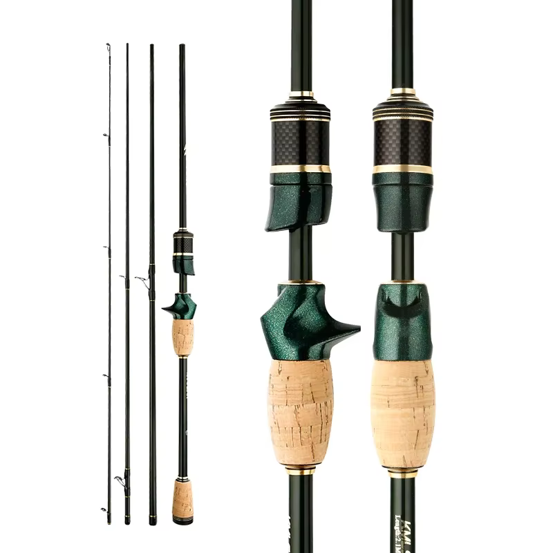 Caña Spinning Carbono Telescópica – 2,4m, 4 secciones, ideal viaje - imagen 4
