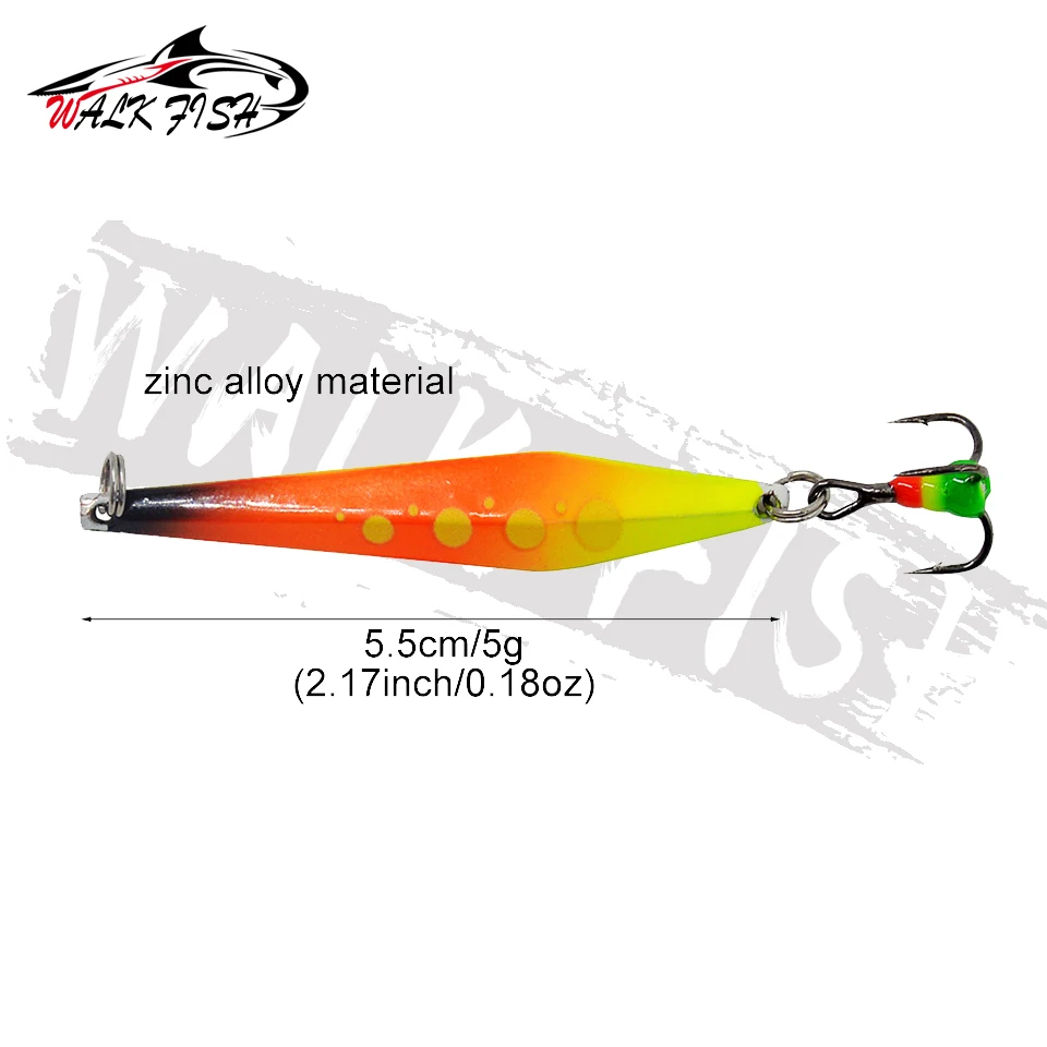 Lopen Cuchara Metálica Vis Nieuwe para pesca en hielo