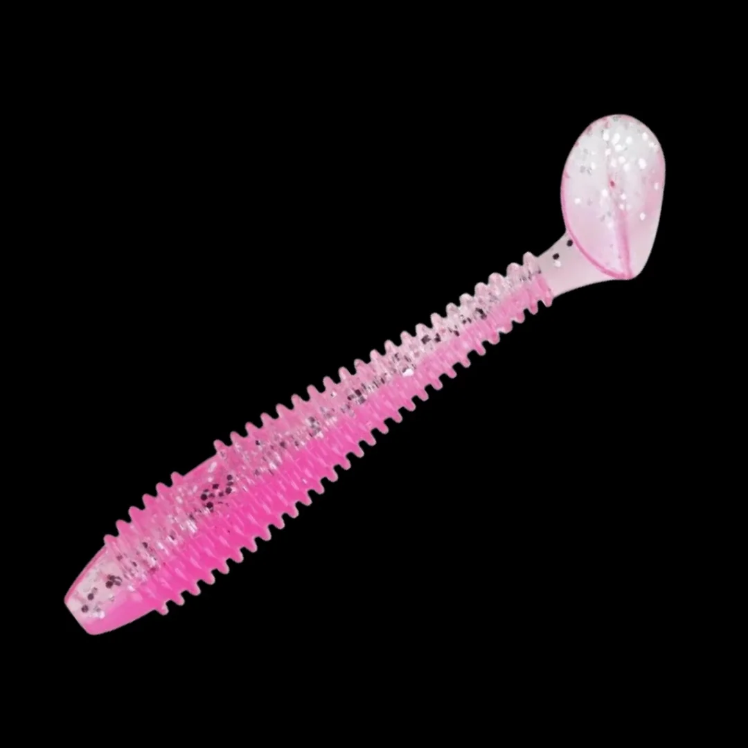 Mini Swimbait de vinilo cola en T – Cebo blando para lucio y sábalo - imagen 4
