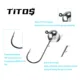 Jig head tungsteno con púas para swimbait: lucio y lubina