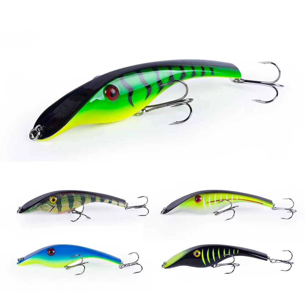 Hanlin Jerkbait 140mm 43g hundimiento para lubina y lucio