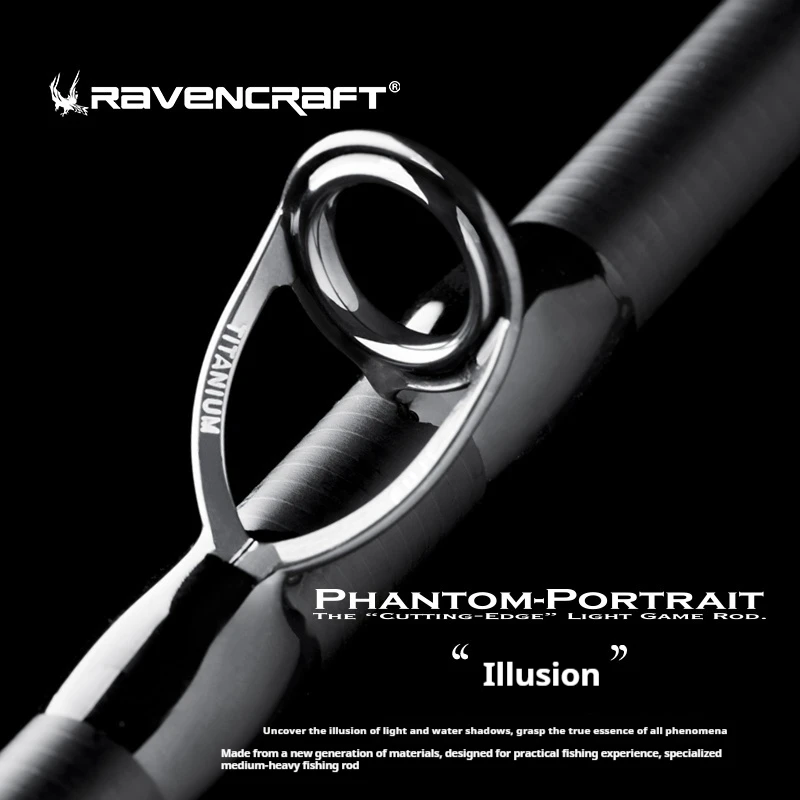 Ravencraft Phantom Road – Caña ultraligera para microvinilo y perca