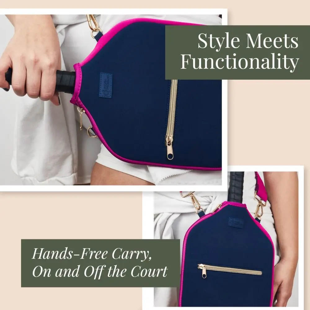 Bolsa bandolera neopreno para pala pickleball con correa ajustable - imagen 4
