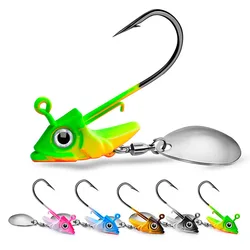 Anzuelo Jig Head con cabeza rotativa y eslabón giratorio