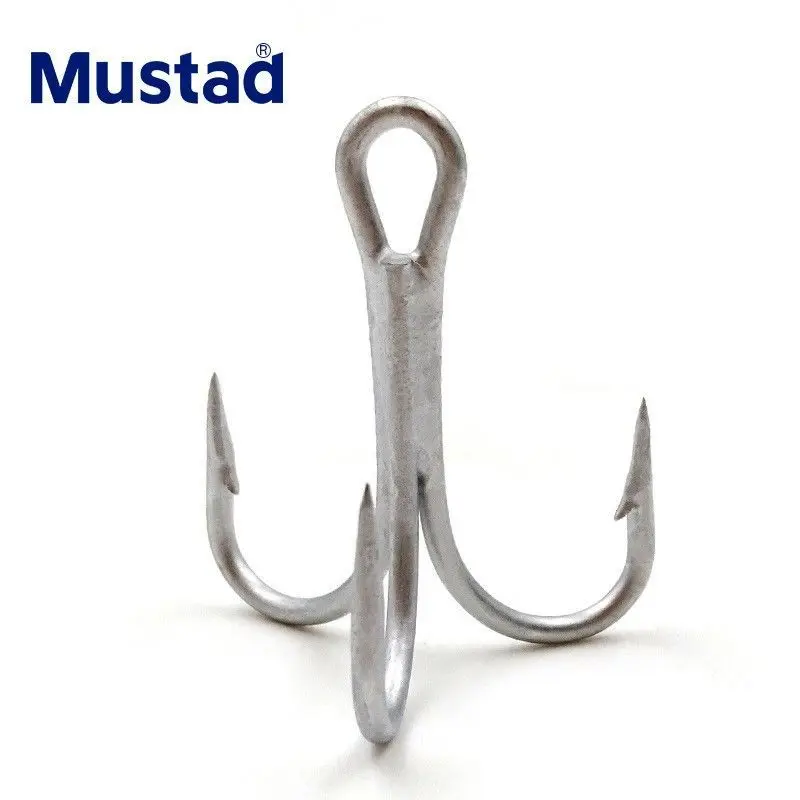 Anzuelos triples Mustad DACROMET reforzados para agua de mar