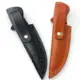Funda de cuero con soporte para cinturón – cuchillo y linterna