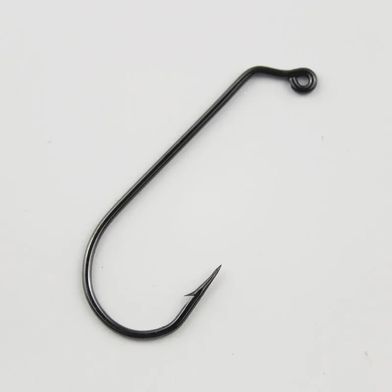 Anzuelos Jig Head de acero al carbono con vástago curvo y púas - imagen 4