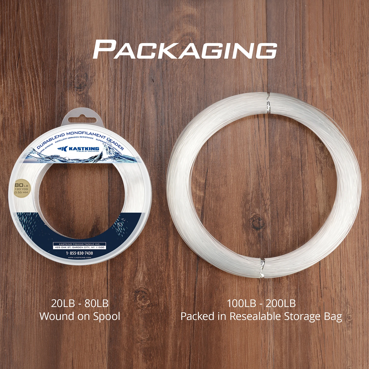 KastKing Línea Monofilamento 110M 20-200LB – Resistente para pesca en barco - imagen 5