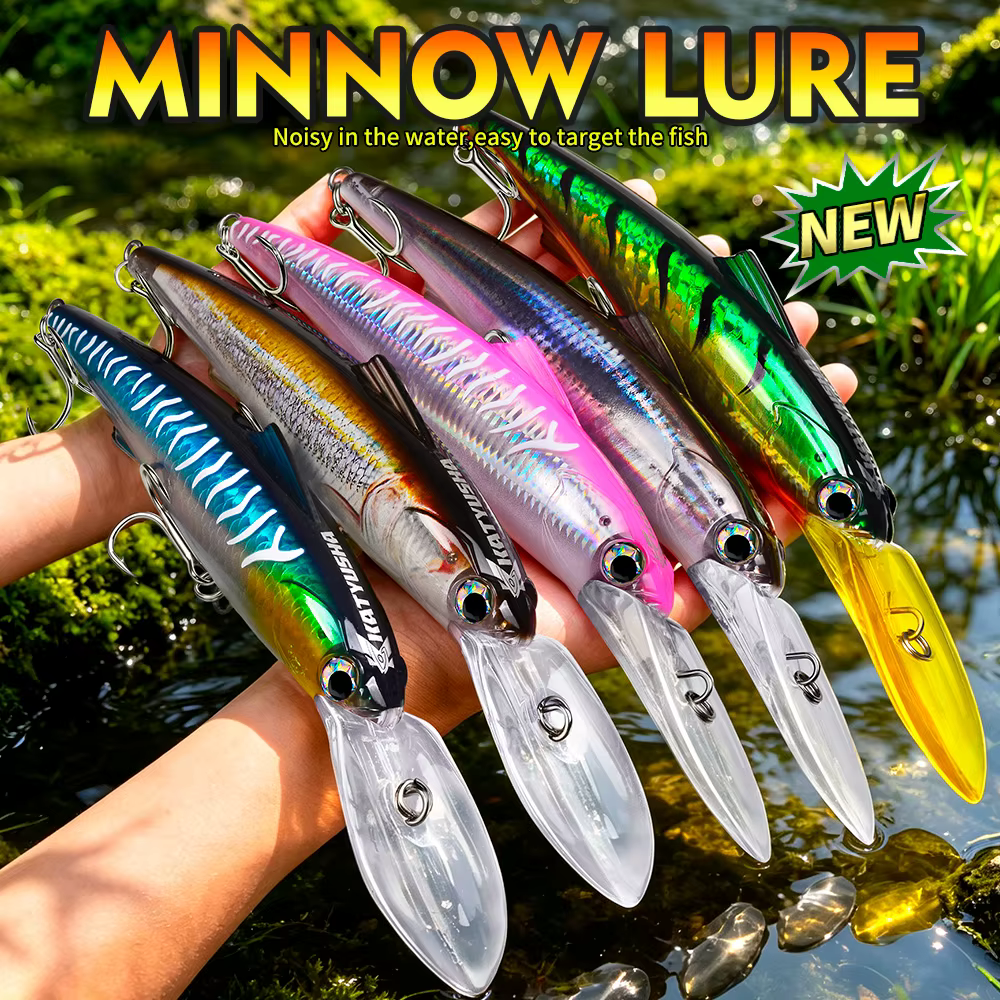 PROBEROS Señuelo Minnow de Labio Largo para Pesca en Profundidad - imagen 2