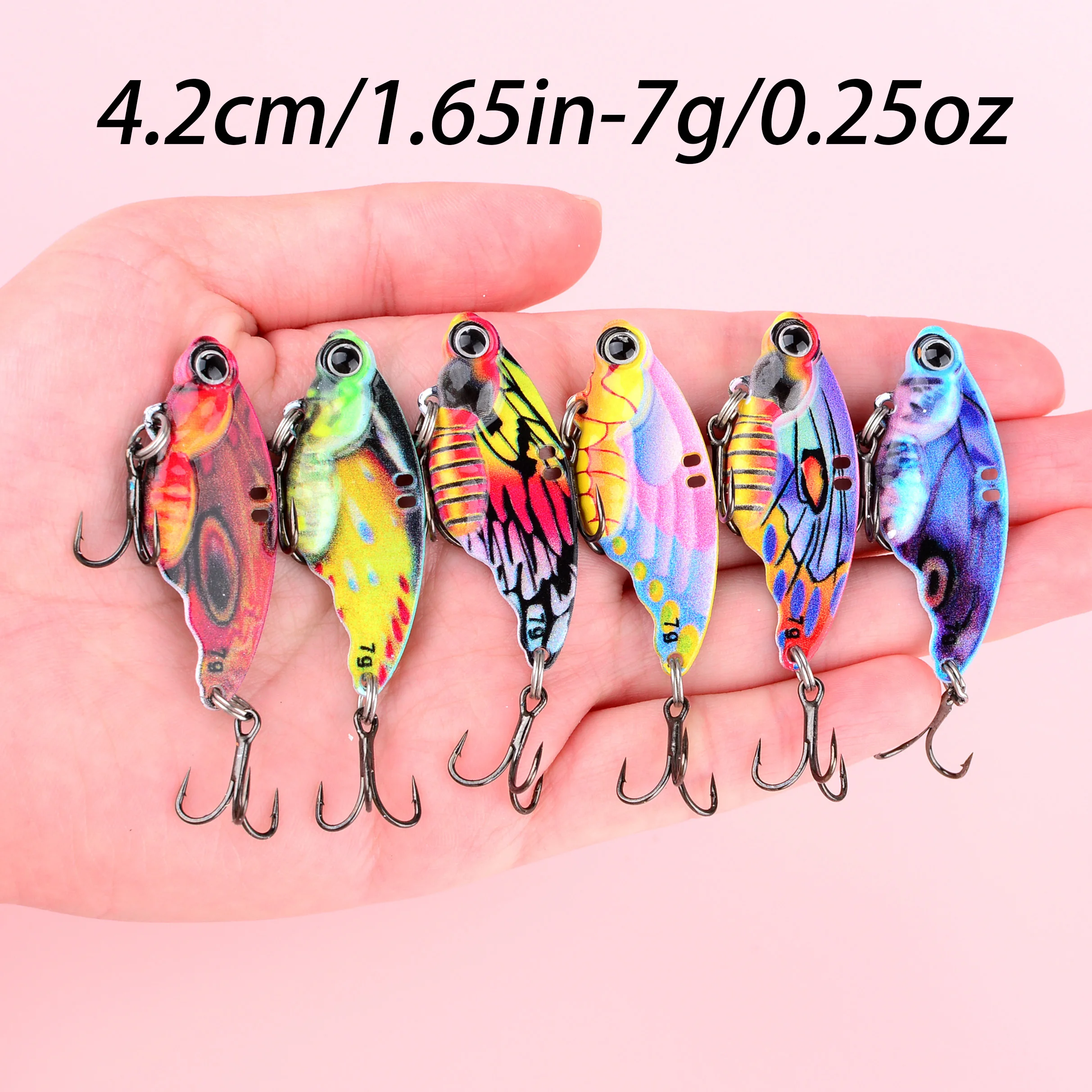 Señuelo VIB de metal con vibración tipo mariposa para lubina - imagen 3