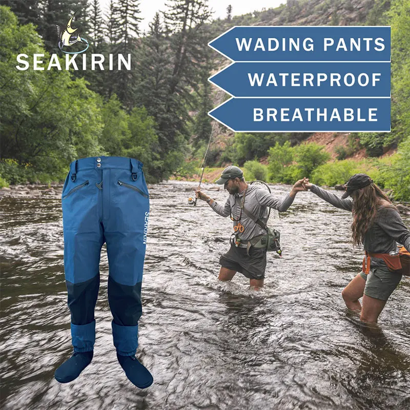 Pantalones de vadear impermeables 4 capas