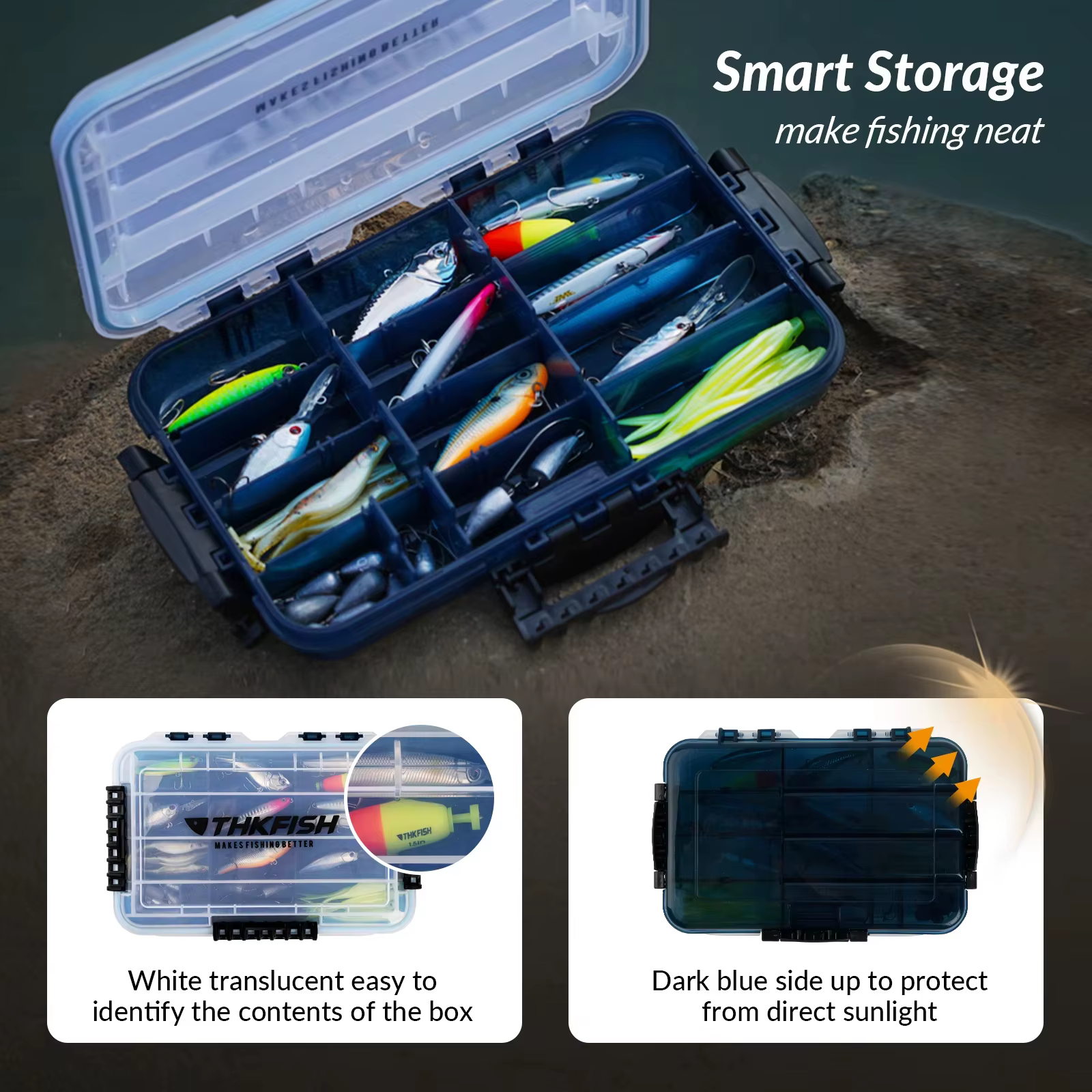 Caja de aparejos 3700 – Organizador para señuelos y anzuelos - imagen 2