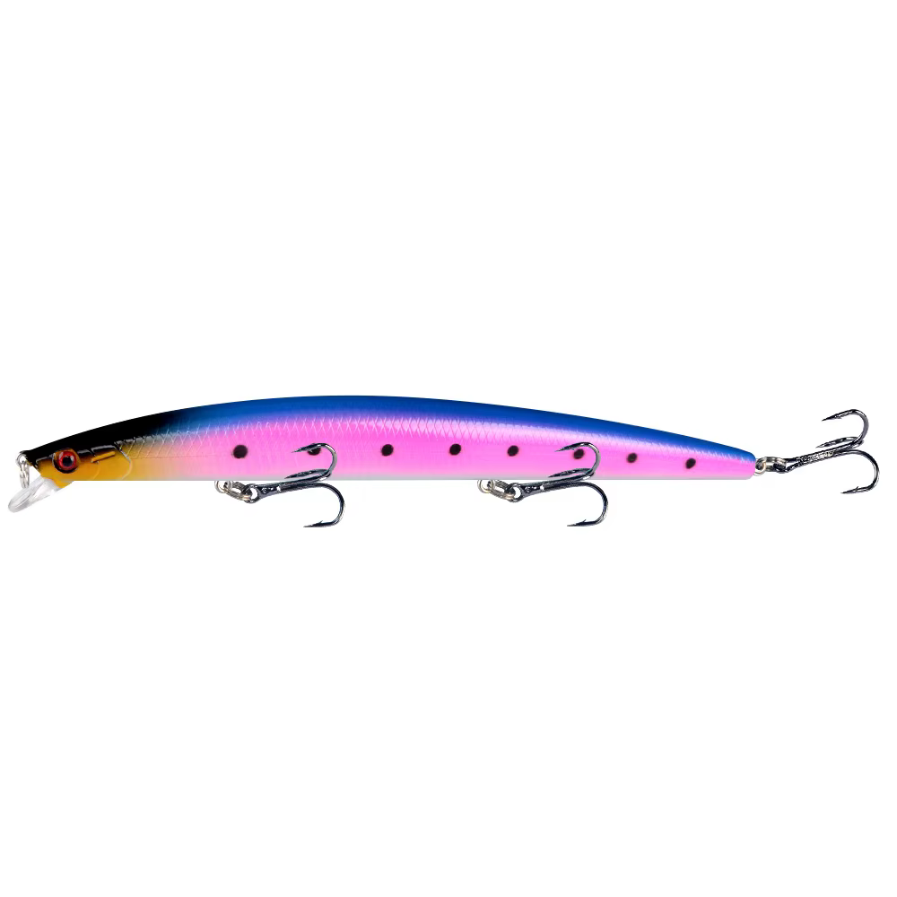 Minnow flotante Jerkbait de lanzamiento largo para lubina - imagen 3
