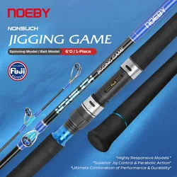 Caña Jigging NOEBY-NONSUCH 1,83m – Acción rápida 20kg para GT y Dorado