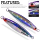 Jigging Proberos jig metálico UV con sardina y lanzamiento largo - imagen 4