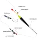 Free Fisher Flotadores de corcho vertical para bobber stick de balsa - imagen 3