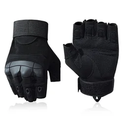Guantes de pesca tácticos medio dedo - protección nudillos ergonómicos