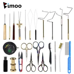 Bimoo kit completo profesional ergonómico atado moscas para pesca