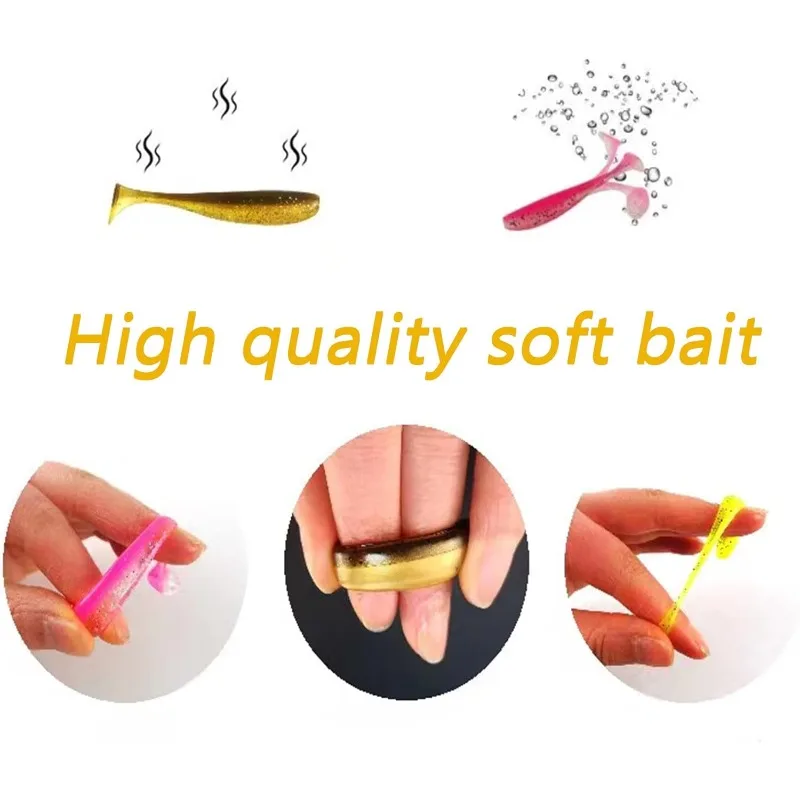 Swimbaits 55‑90 mm – Señuelos de cola suave para lubina/carpa - imagen 3