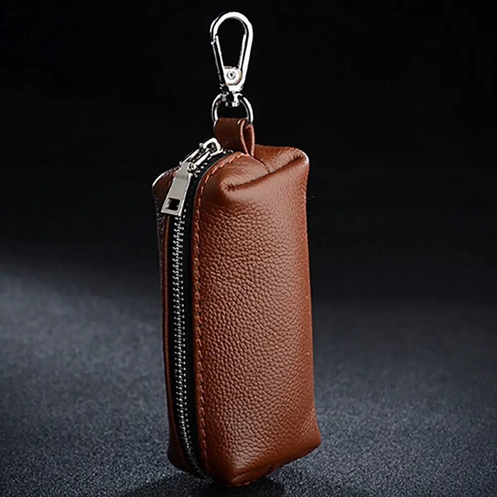 Cartera mini multifuncional de cuero genuino para llaves y tarjetas - imagen 4