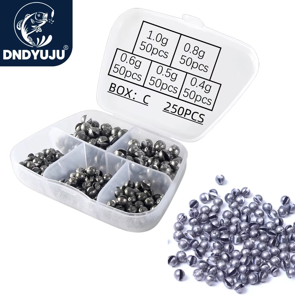 DNDYUJU Plomos ovalados para carpa – Split Shot eficaz