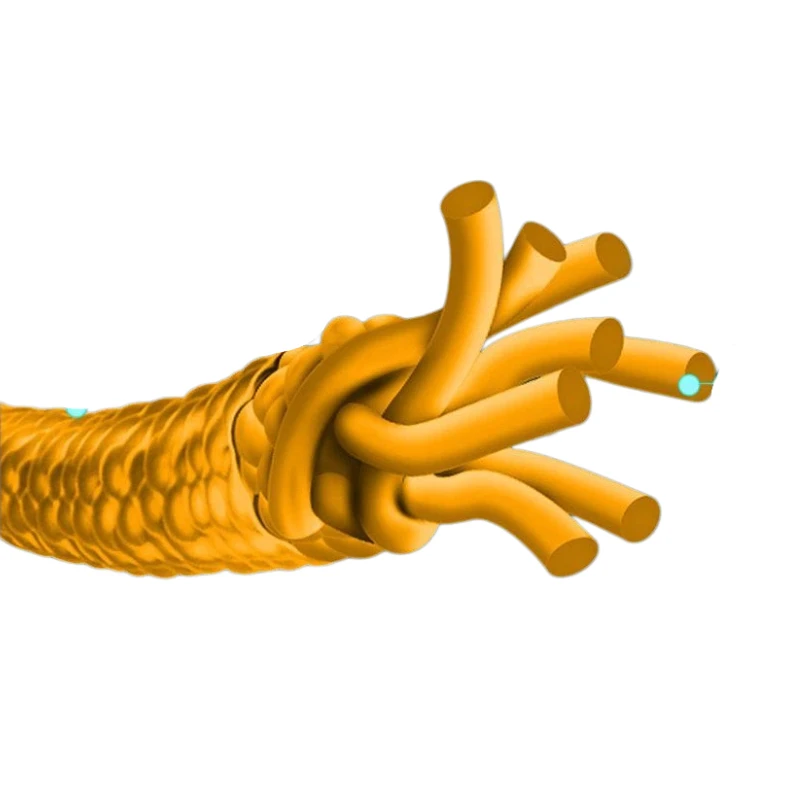 Línea trenzada ultra-fina titanio dorado alta visibilidad antiabrasión - imagen 2