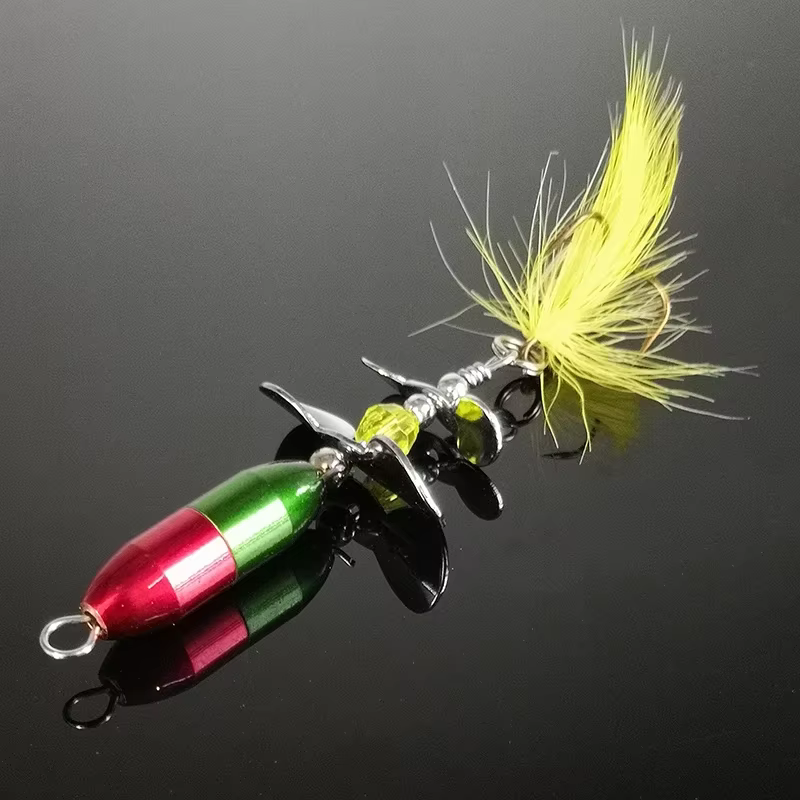 OUTKIT Doble Paleta Spinner para trucha